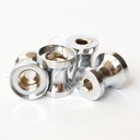 Nožičky pochrómované hladké (+guma)