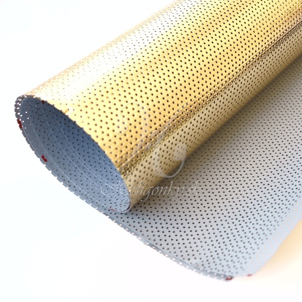 Sieťka pod kryt diskantu okrasná zlatá/PVC